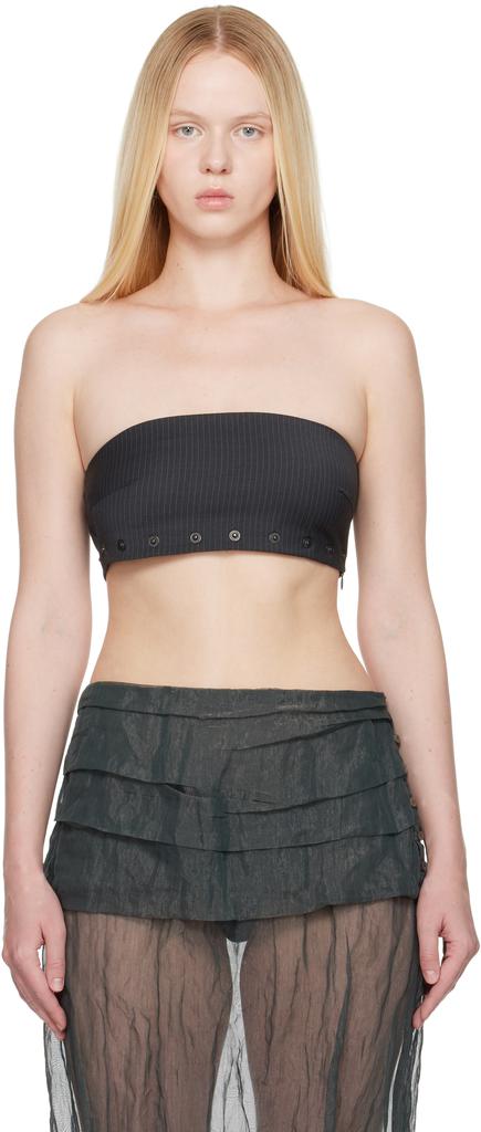 Paloma Wool Gray Nita Bandeau Top