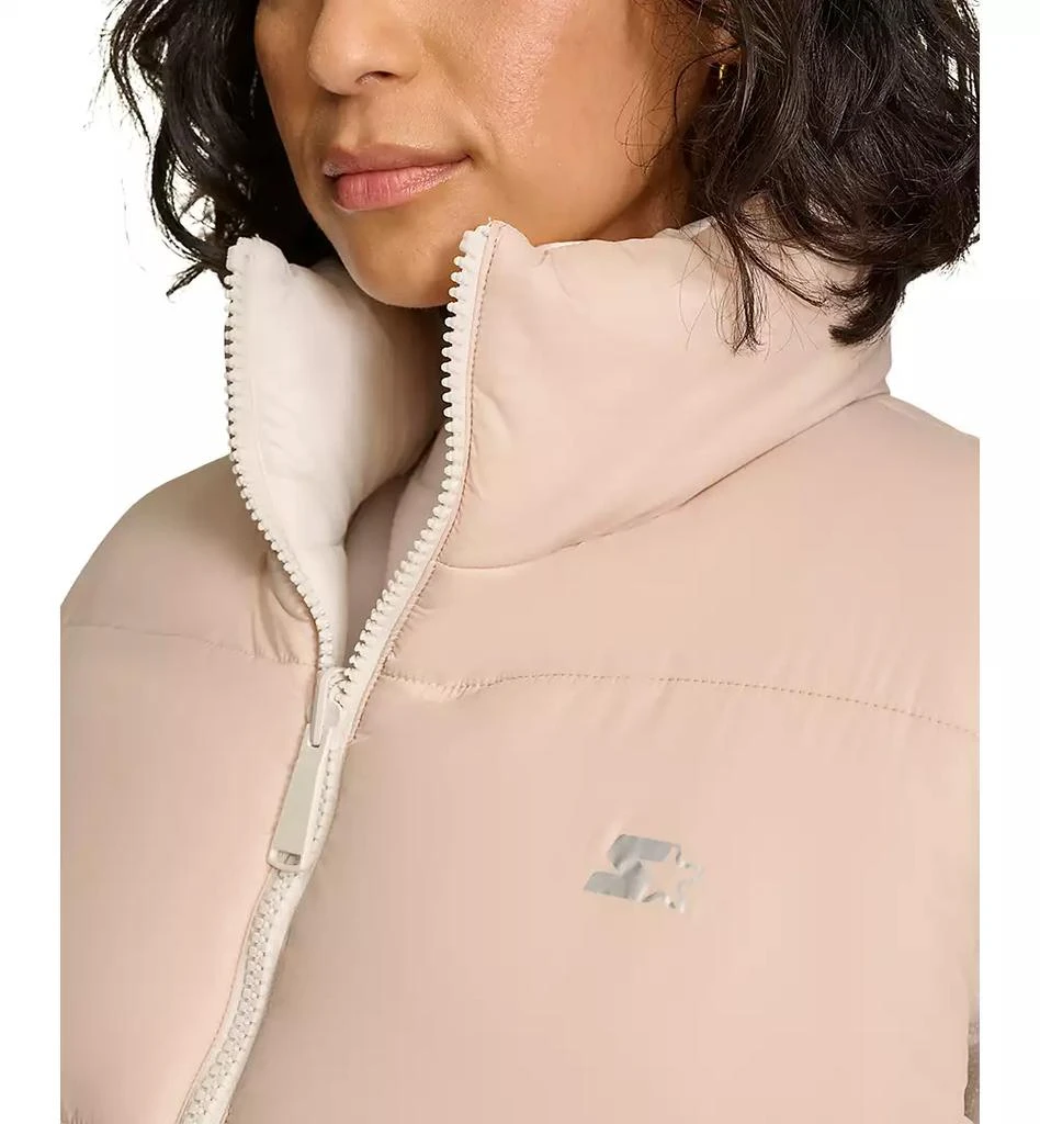 Starter Women's Reversible Zip-Front Puffer Vest 9