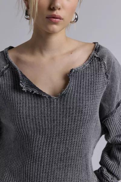 BDG BDG Catskills Waffle Knit Thermal Long Sleeve Tee