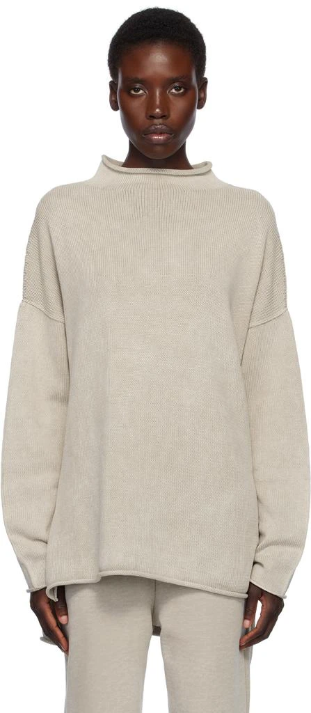 LAUREN MANOOGIAN Beige Fade Rollneck Sweater 1