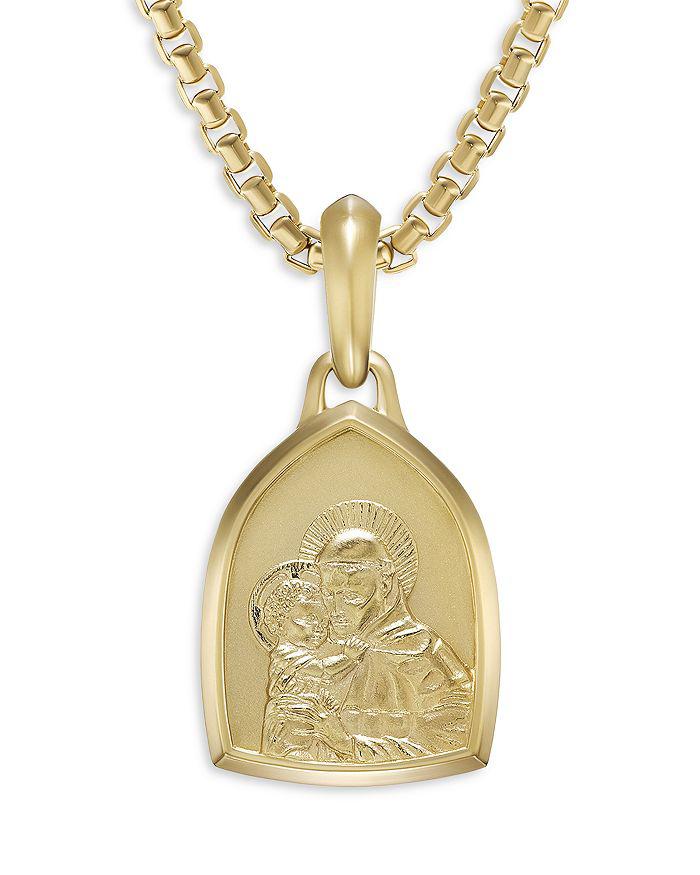 David Yurman 18K Yellow Gold Amulets St. Anthony Pendant