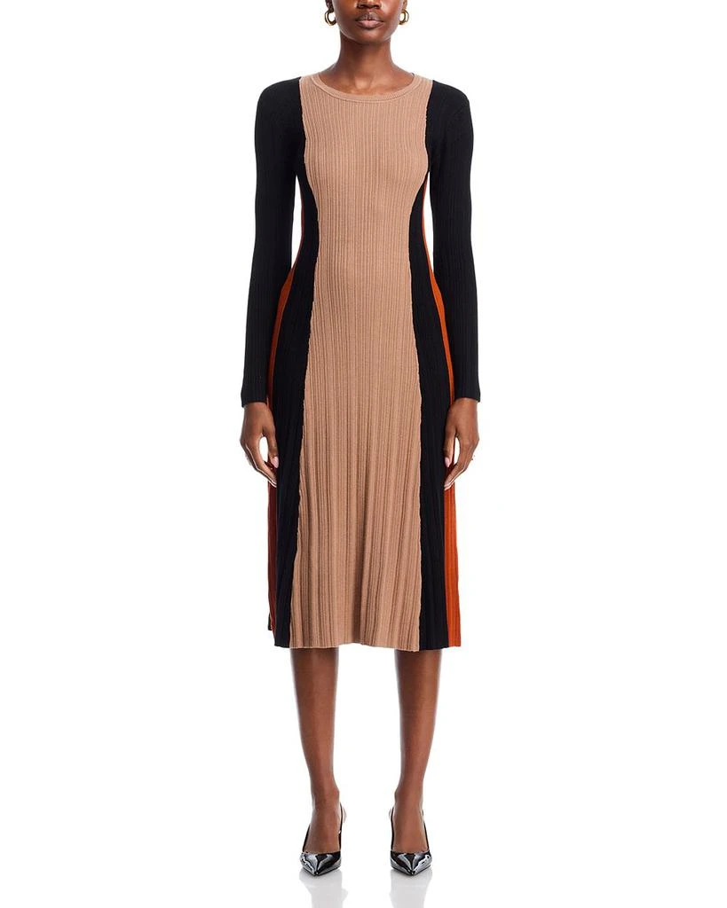Tahari Color Block Rib Dress 7