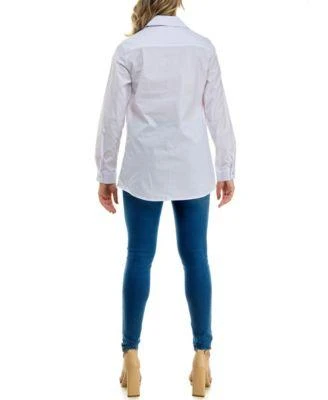 Zac Posen Rachel Solid Button Up Blouse 2