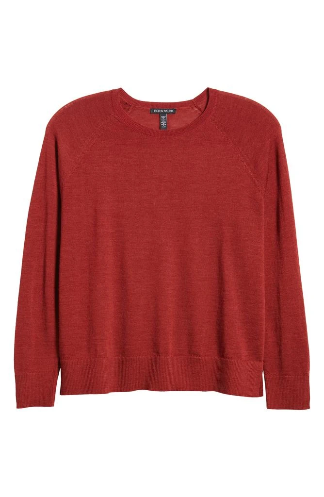 Eileen Fisher Raglan Sleeve Merino Wool Pullover 5
