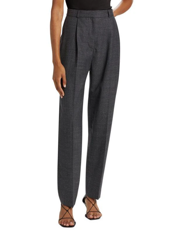 Totême Single-Pleat Wool-Blend Tapered Trousers 1