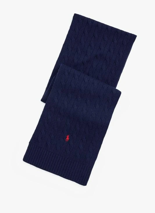 Ralph Lauren Scarf with a plain and checked appearance