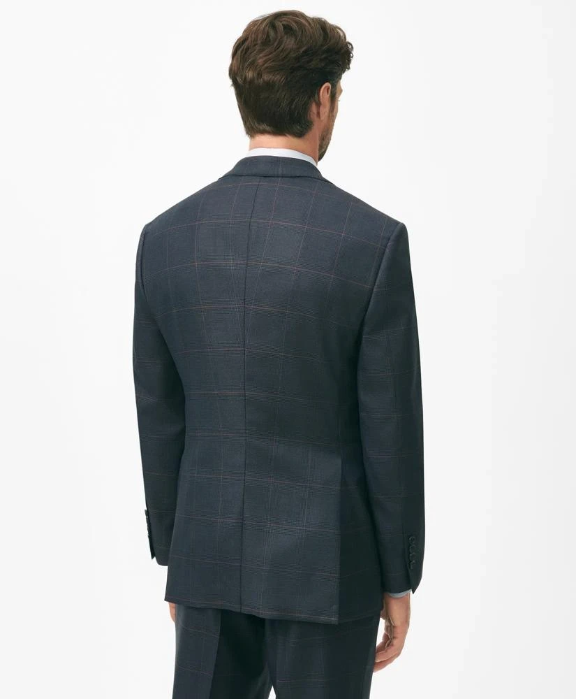 Brooks Brothers Brooks Brothers Explorer Collection Classic Fit Wool Checked Suit Jacket 4