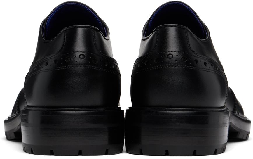 Burberry Black Leather Soho Derbys