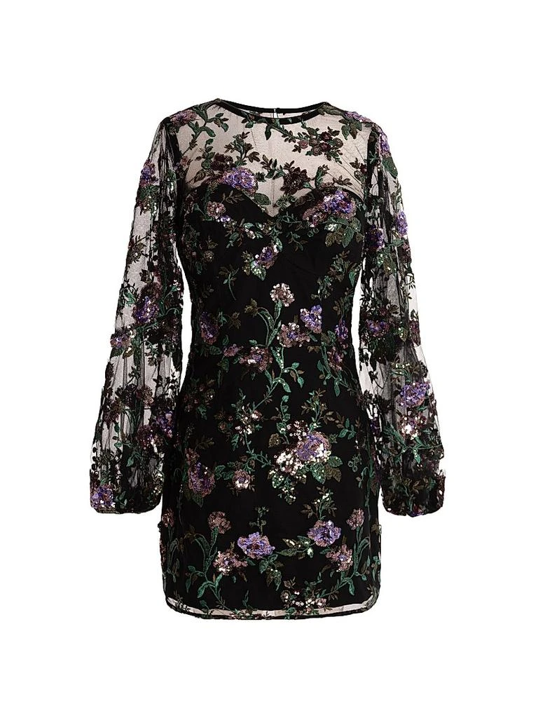Dress The Population Mila Floral Organza Minidress - Dresses & Skirts -  Free Shipping - BeyondStyle
