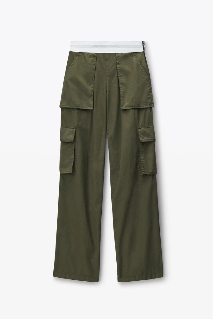 Alexander Wang mid-rise cargo rave pants in cotton twill 2