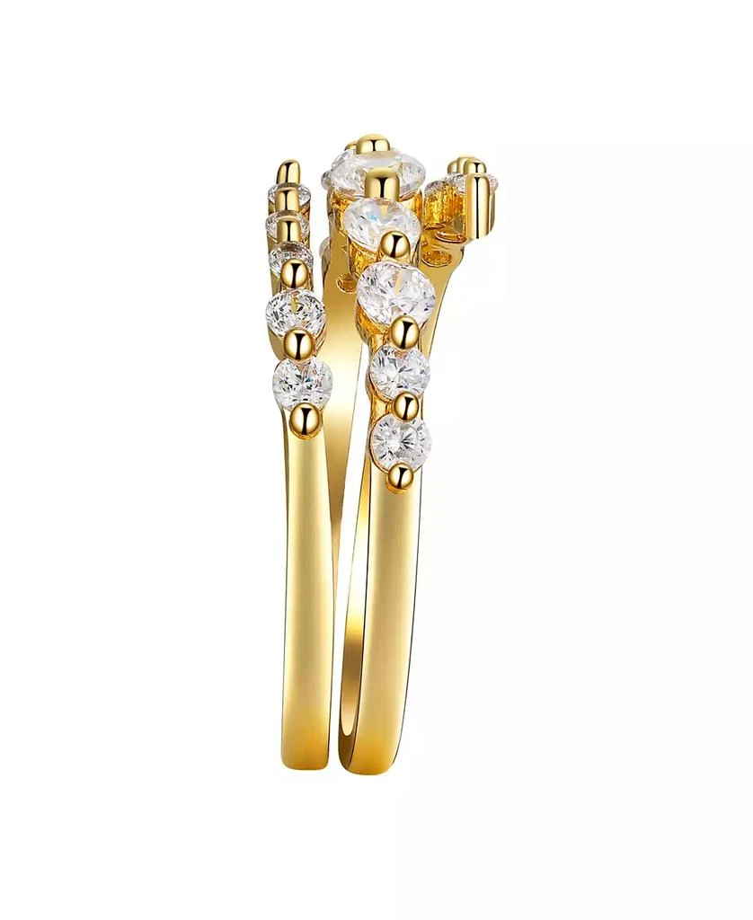 Unwritten Cubic Zirconia Spiral Ring 3