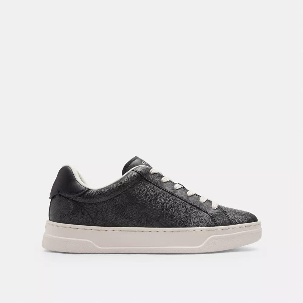 Coach High Line Update Signature Canvas Lace-Up Sneakers