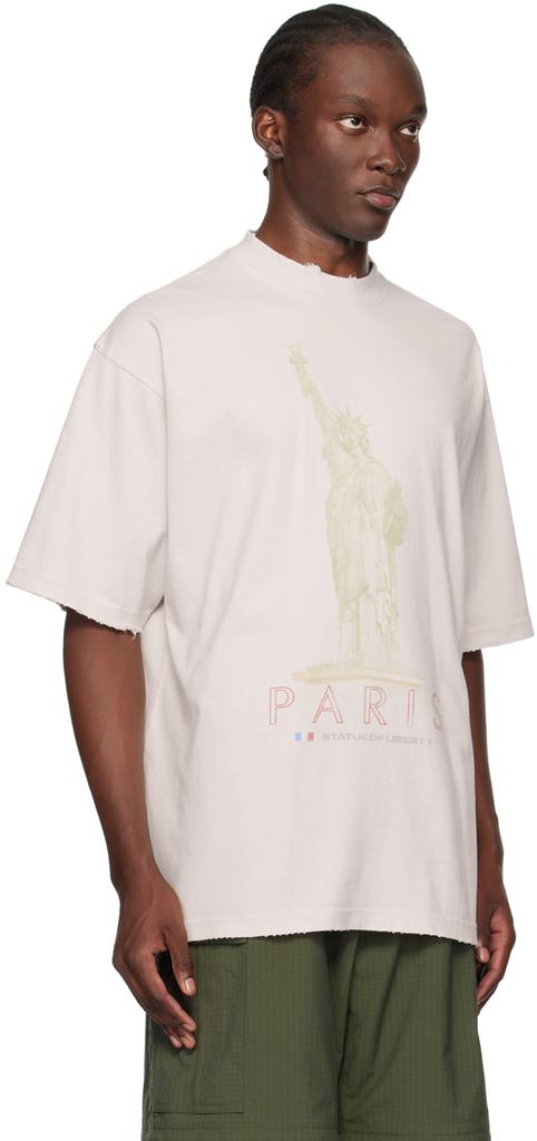 ☆関税込み☆【Balenciaga】ParisLiberty cotton jersey T-shirt Paris Liberty cotton jersey T-shirt in black - Balenciaga