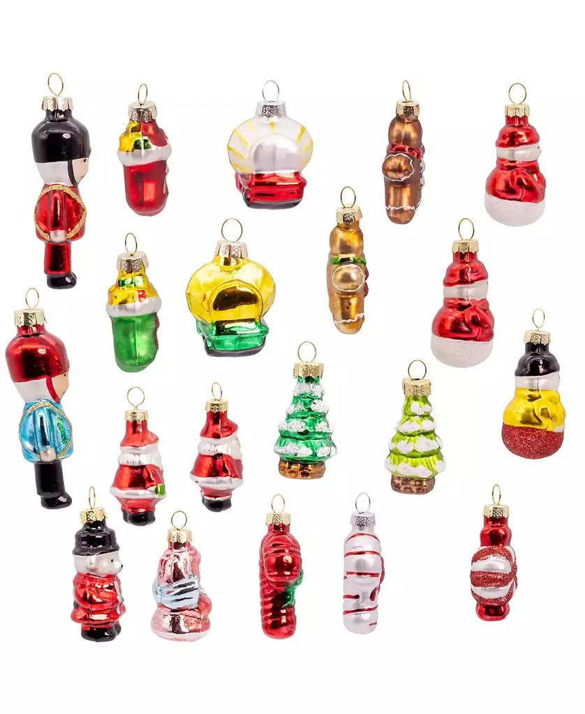 Kurt Adler Petite Treasures Miniature Glass Christmas Ornaments, 20-Piece Set 3