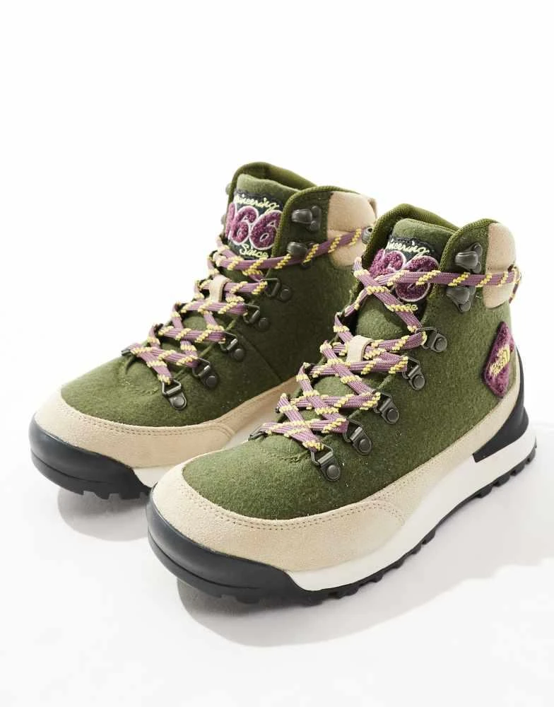 The North Face The North Face Back-To-Berkeley IV waterproof hiking boots in olive green 3