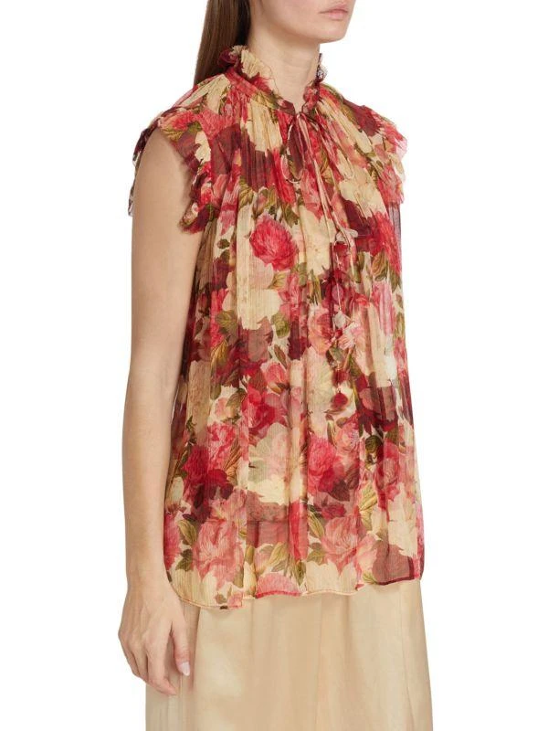 Zimmermann Wonderland Floral Silk Top 3