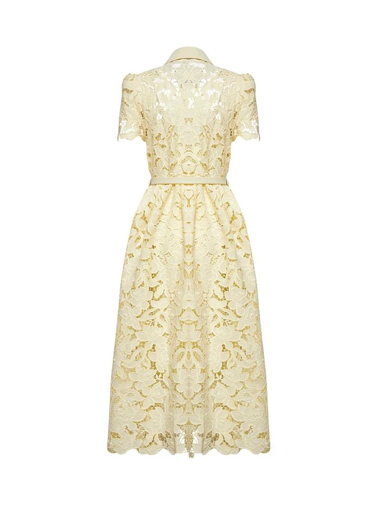 Self Portrait Self-Portrait Lace Collared Midi Dress 2