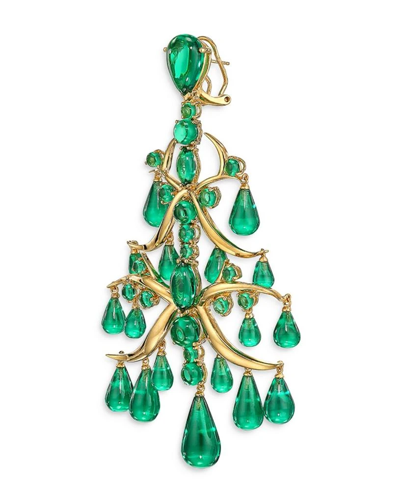 Anabela Chan 18K Yellow Gold Vermeil Supernova Simulated Stone Ivy Chandelier Drop Earrings 3