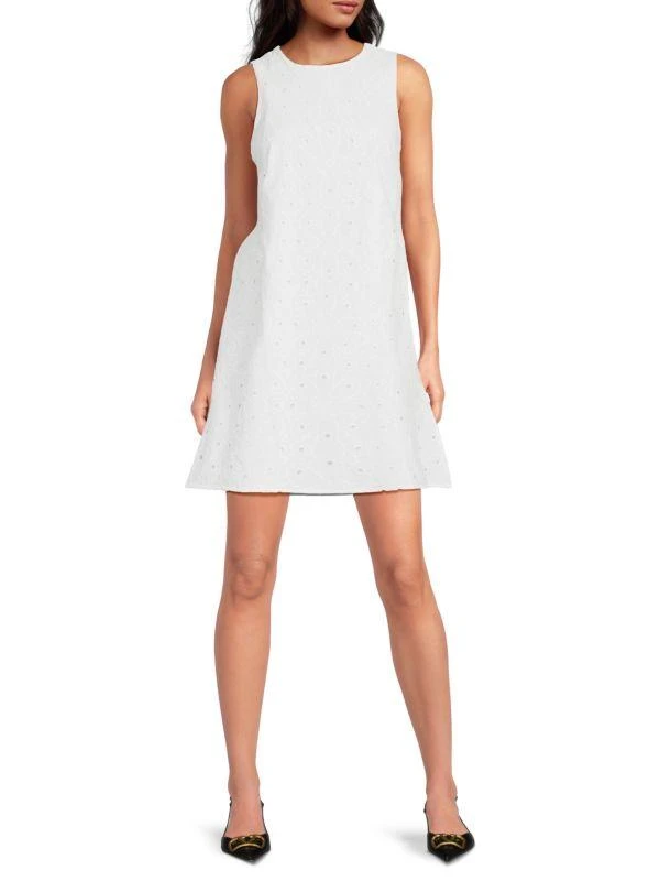 white christmas dresses Girls Shift Dress in Printed Eyelet | Color - Printed Eyelet / L main image 1