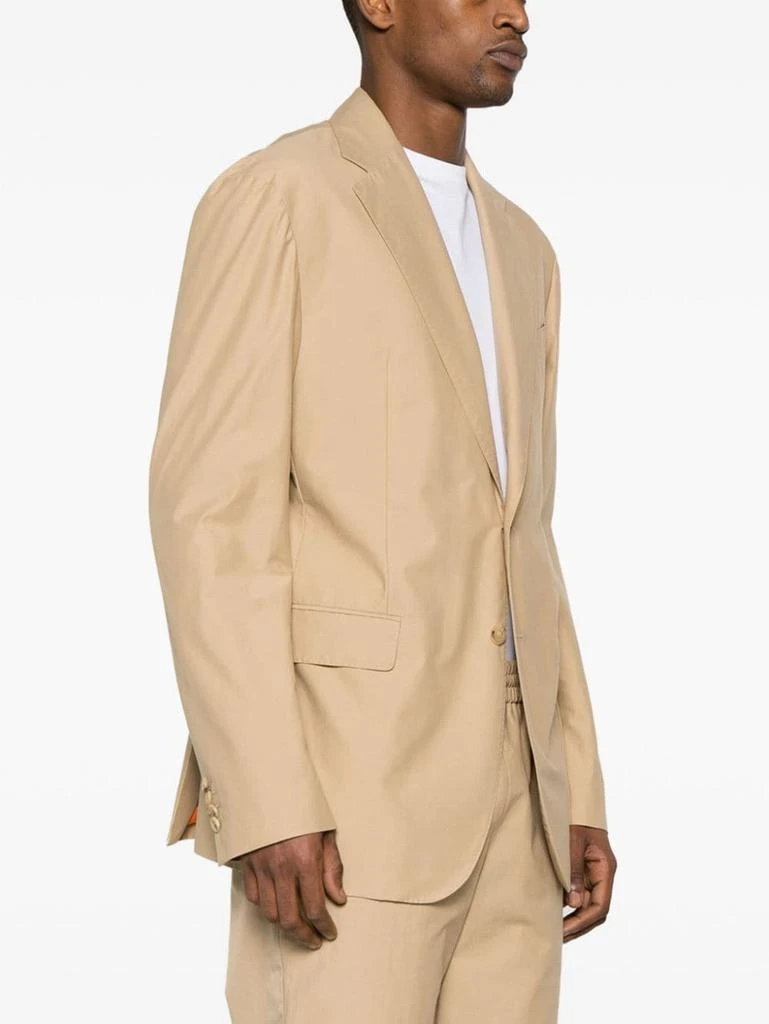 Moschino Beige Cotton Blend Blazer 3
