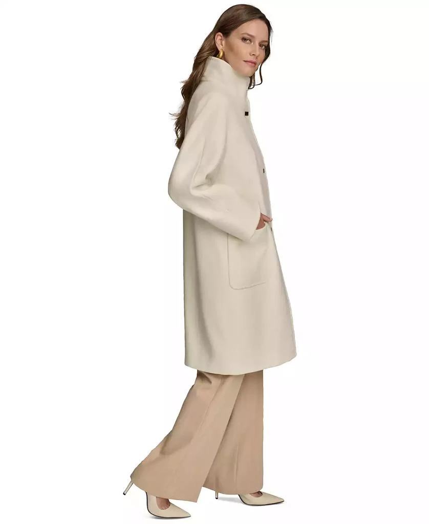Donna Karan Women
s Stand-Collar Single-Breasted Coat 3
