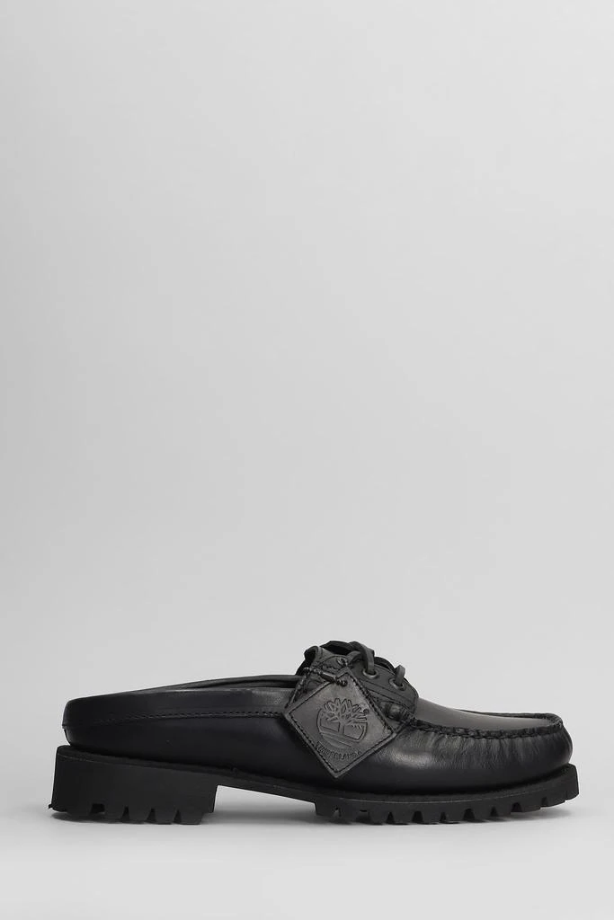 Timberland Vibr Mule Slipper-mule In Black Leather 1
