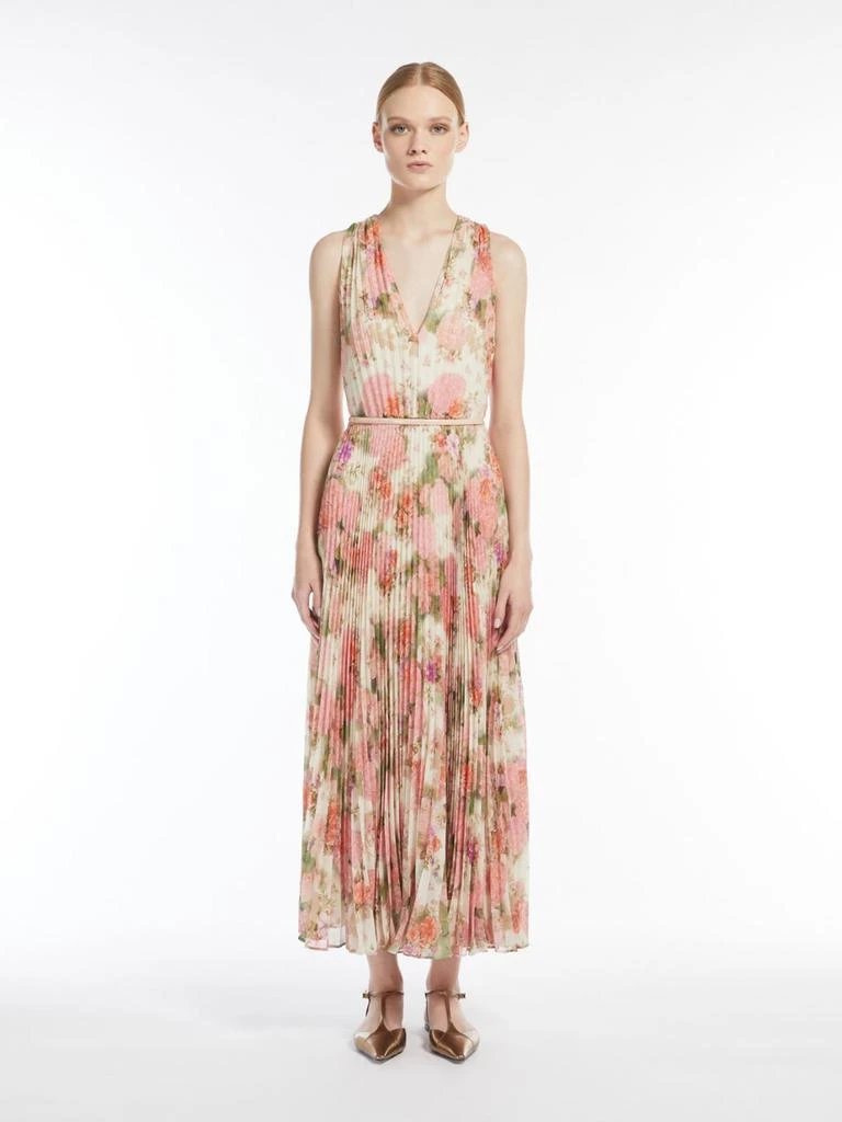 Max Mara Flared printed georgette dress 2