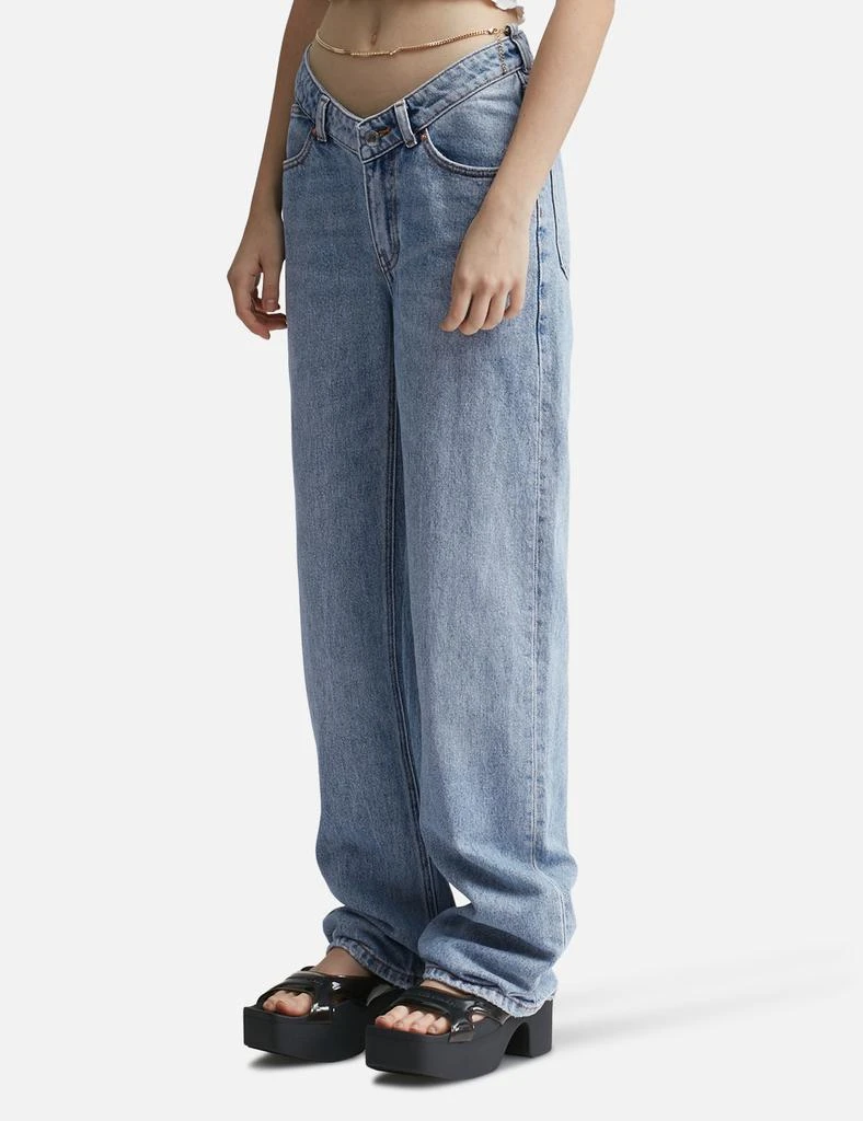 Alexander Wang Nameplate V Front Denim Jeans 2