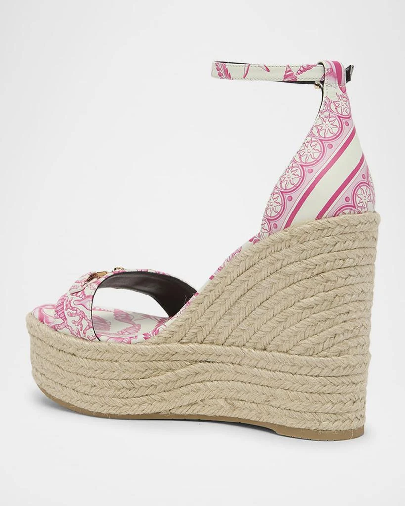 Versace Medusa Calfskin Leather Espadrilles 4