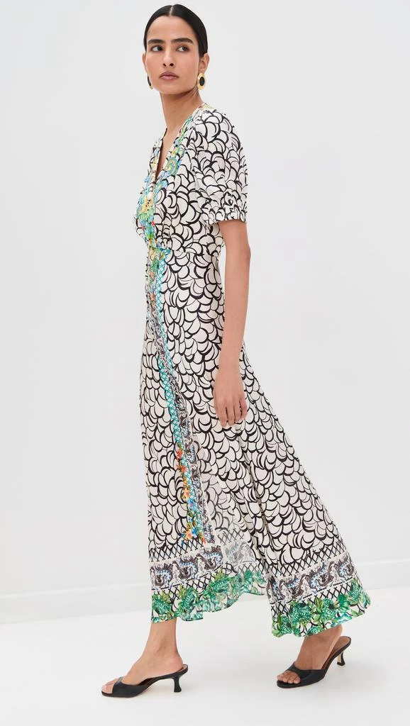 Saloni Lea Silk Maxi Dress 3