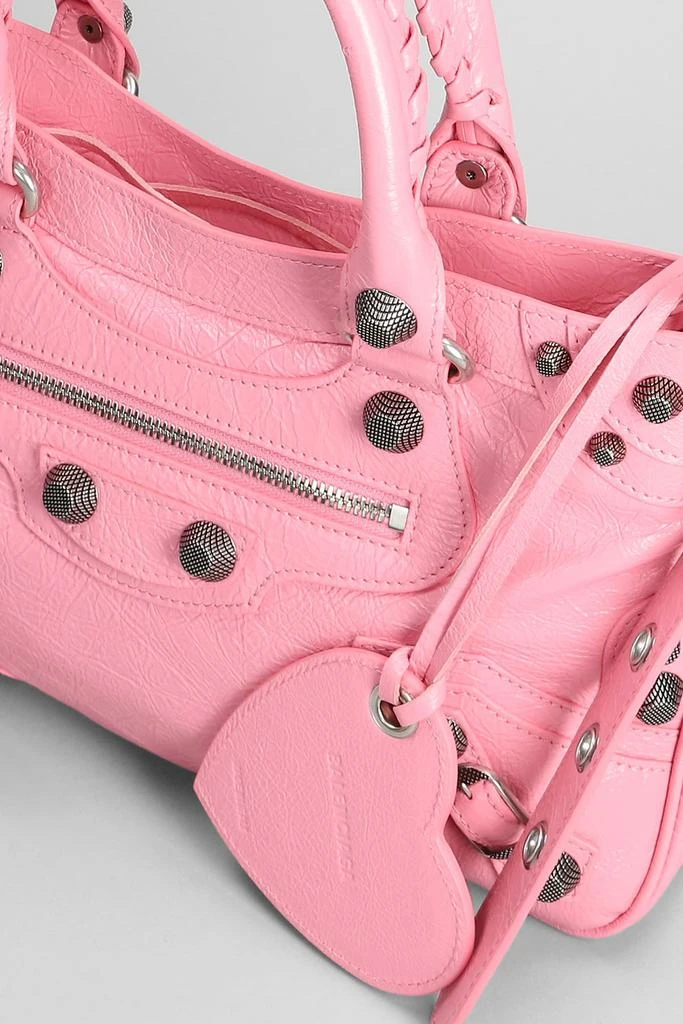 Balenciaga Neo Cagole Tote M Hand Bag In Rose-pink Leather 4