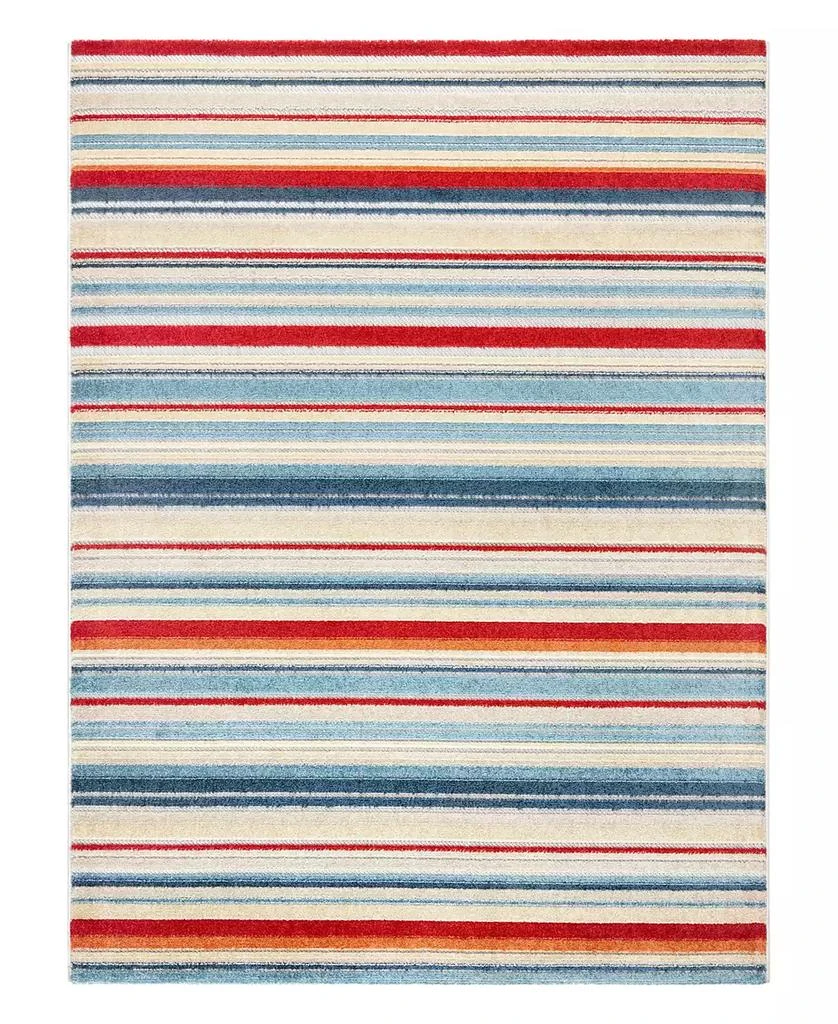 Town & Country Living Rio Multicolor Stripe 3'11"x5'2" Area Rug 1