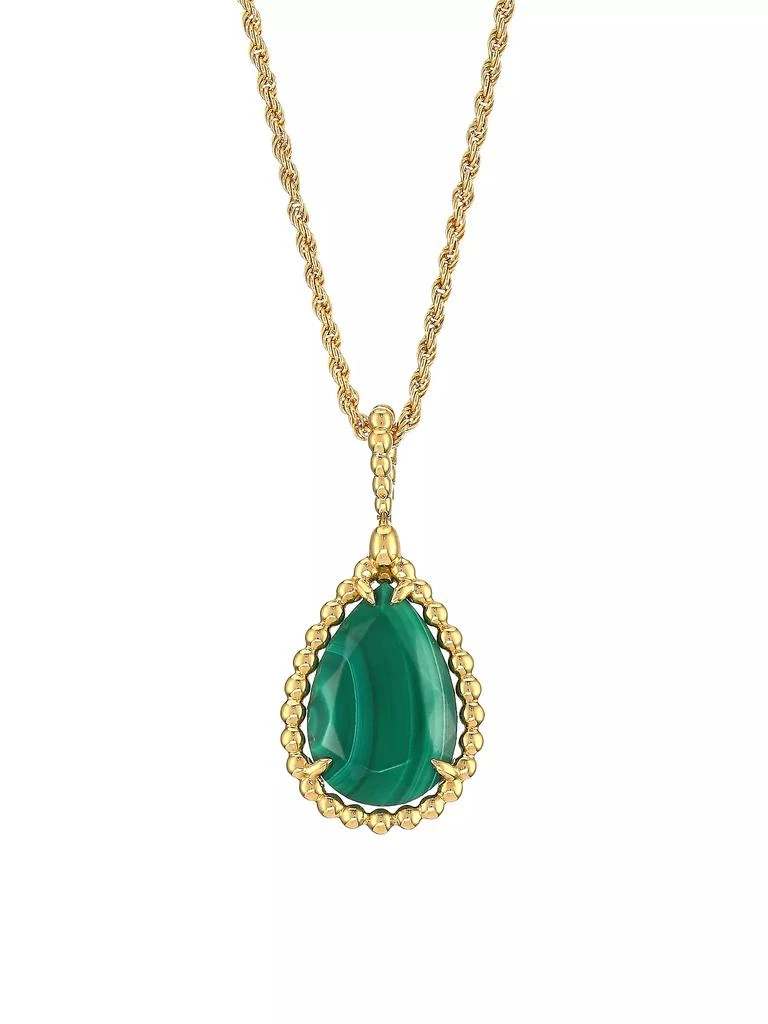 Boucheron Serpent Bohème 18K Yellow Gold & Malachite Pendant Necklace 1