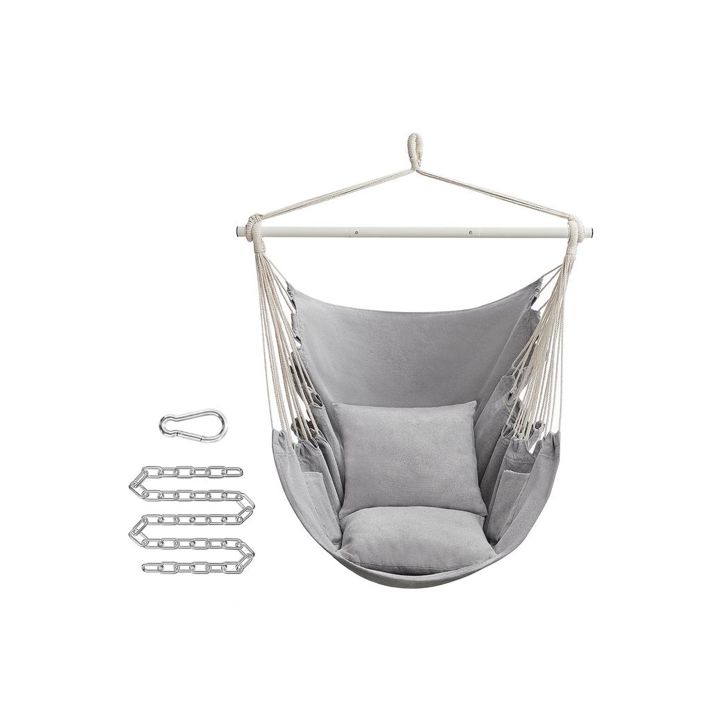 BreeBe Hammock Chair with 2 Cushions Dove Gray