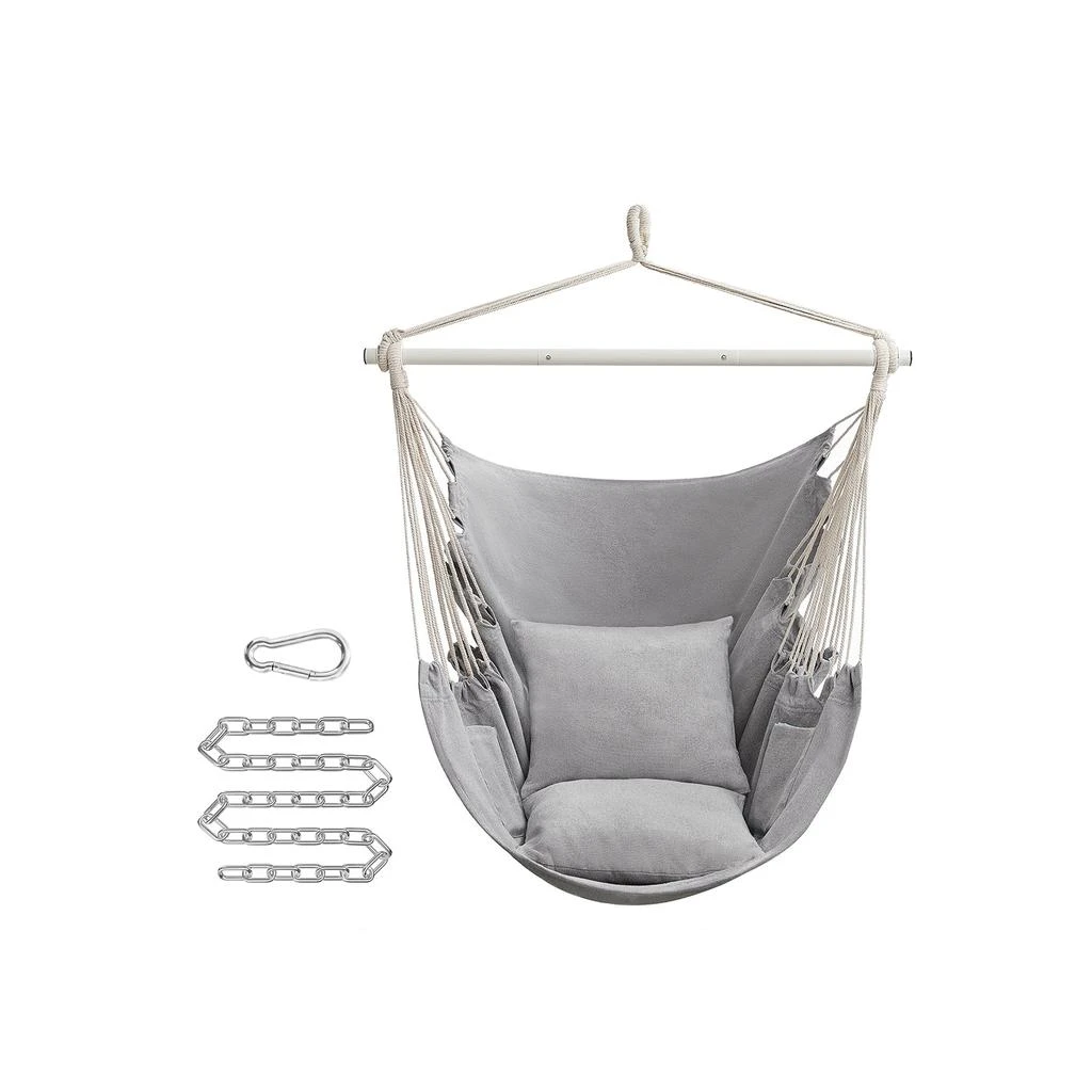 BreeBe Hammock Chair with 2 Cushions Dove Gray 1