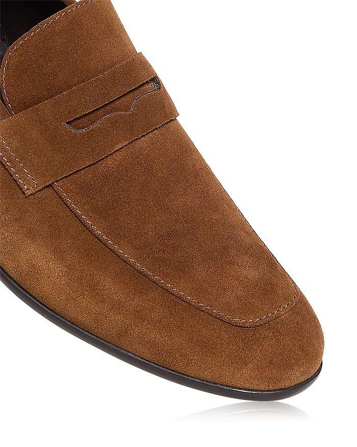 Bloomingdale\'s Men\'s Brown Leather Apron Toe Loafers - 11.5 - New in Box Bloomingdale main image 2