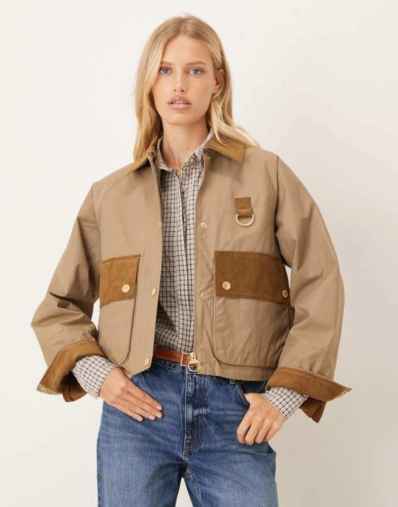 Barbour Barbour Phoebe casual jacket in military brown/navy