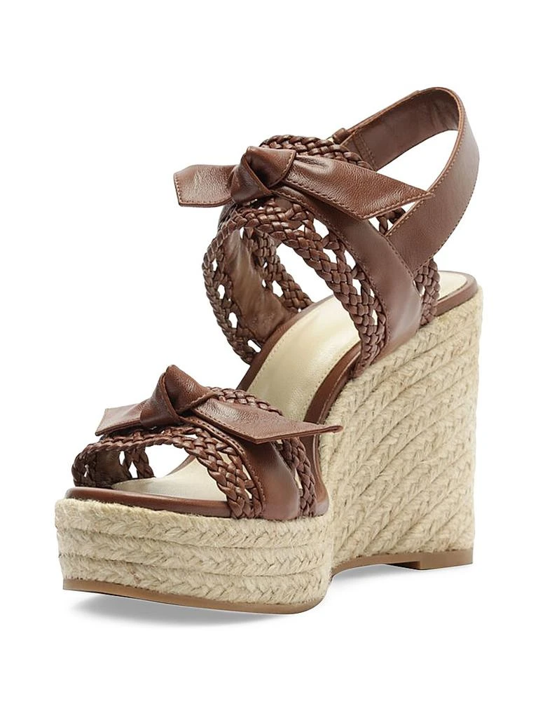 Alexandre Birman Clarita Tresse Leather Wedge Sandals 3