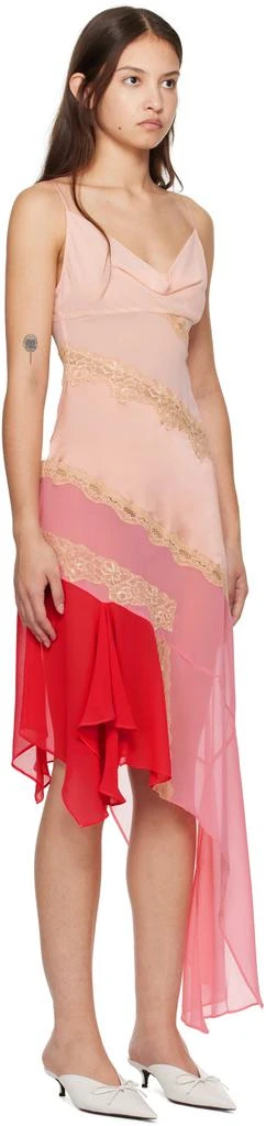 GUIZIO Pink Leah Midi Dress 2