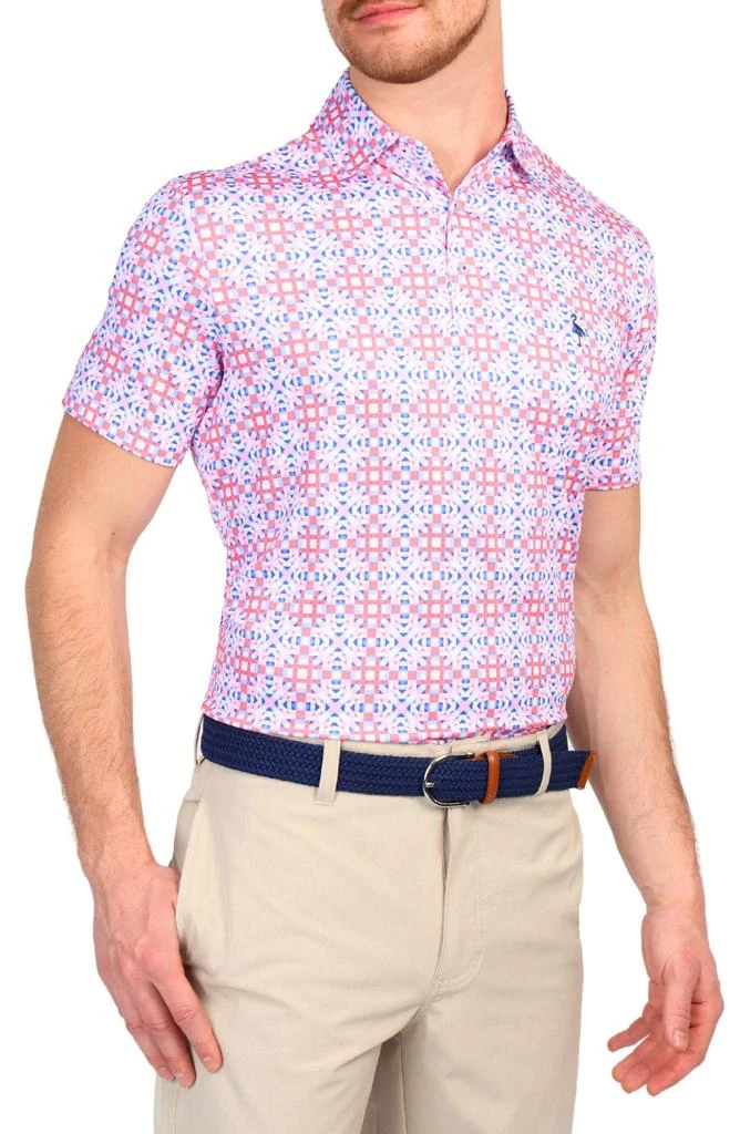 TailorByrd Kaleidoscope Print Performance Polo 5