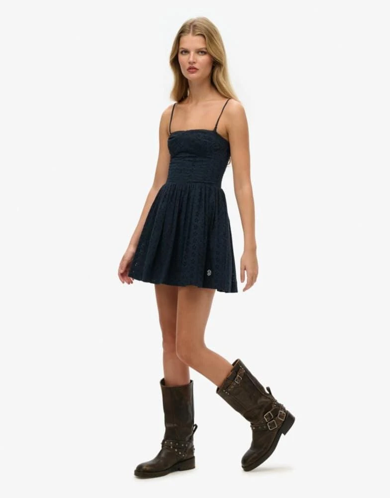 Superdry Jersey Cami Dress Superdry Cami T-shirt Dress In Black