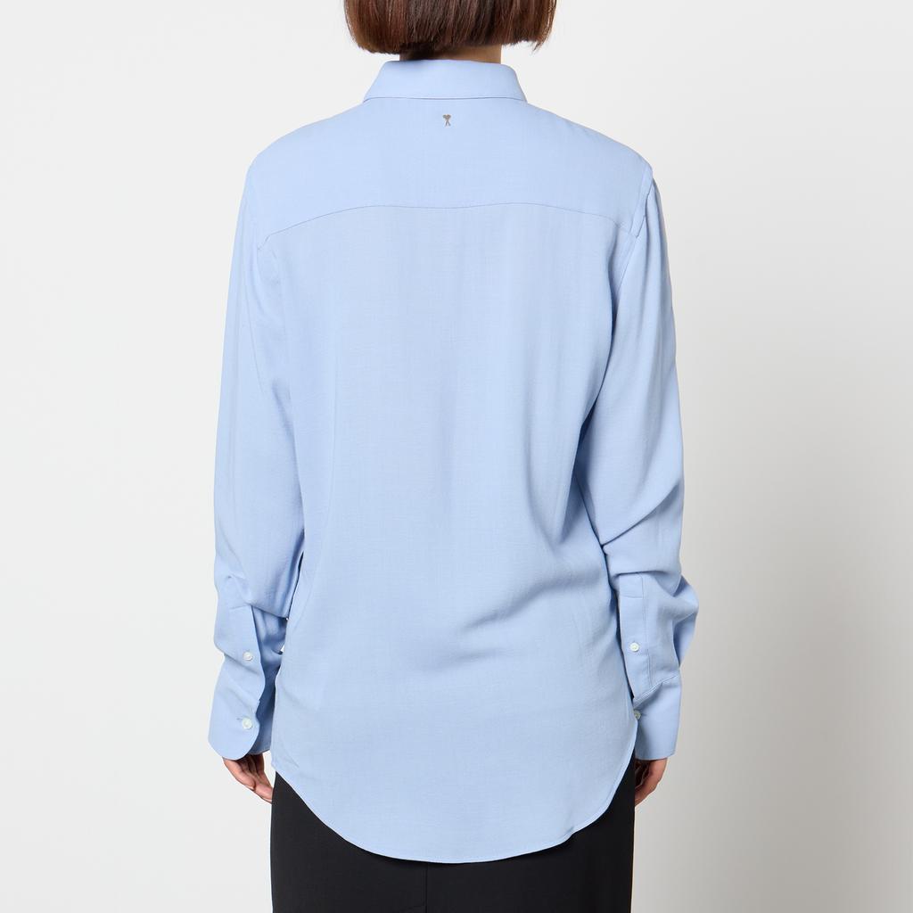 AMI AMI Classic Wool-Blend Twill Shirt