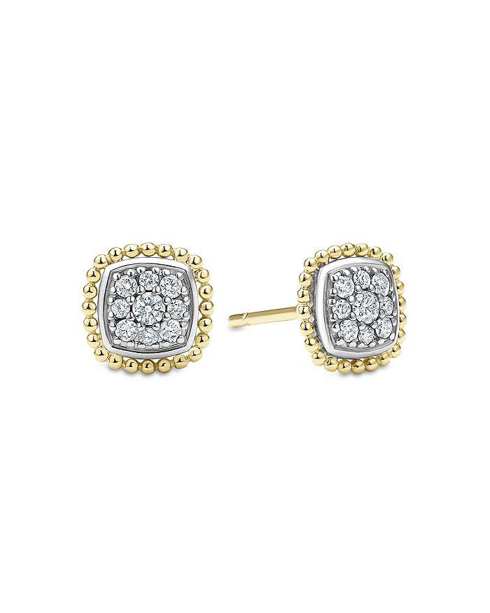 LAGOS 18K Yellow Gold & Sterling Silver Rittenhouse Diamond Cluster Stud Earrings