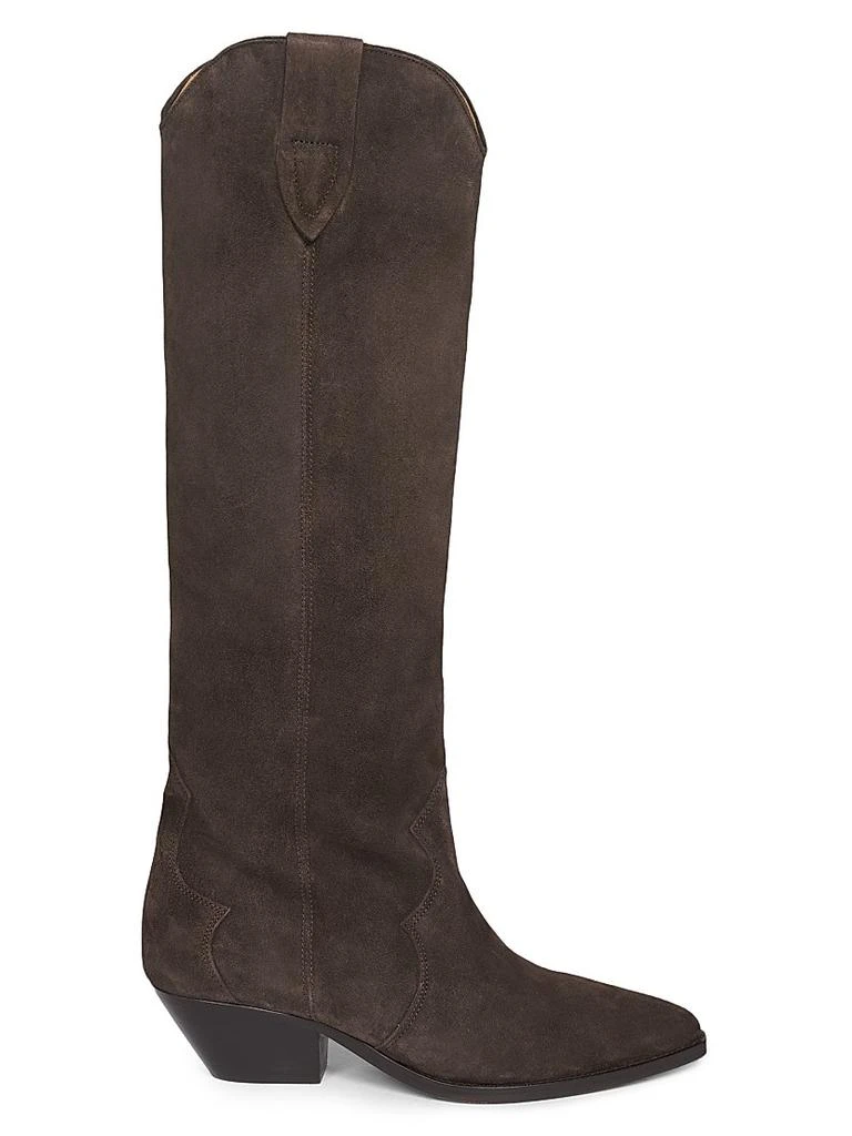 Isabel Marant Denvee 40MM Suede Tall Western Boots 1