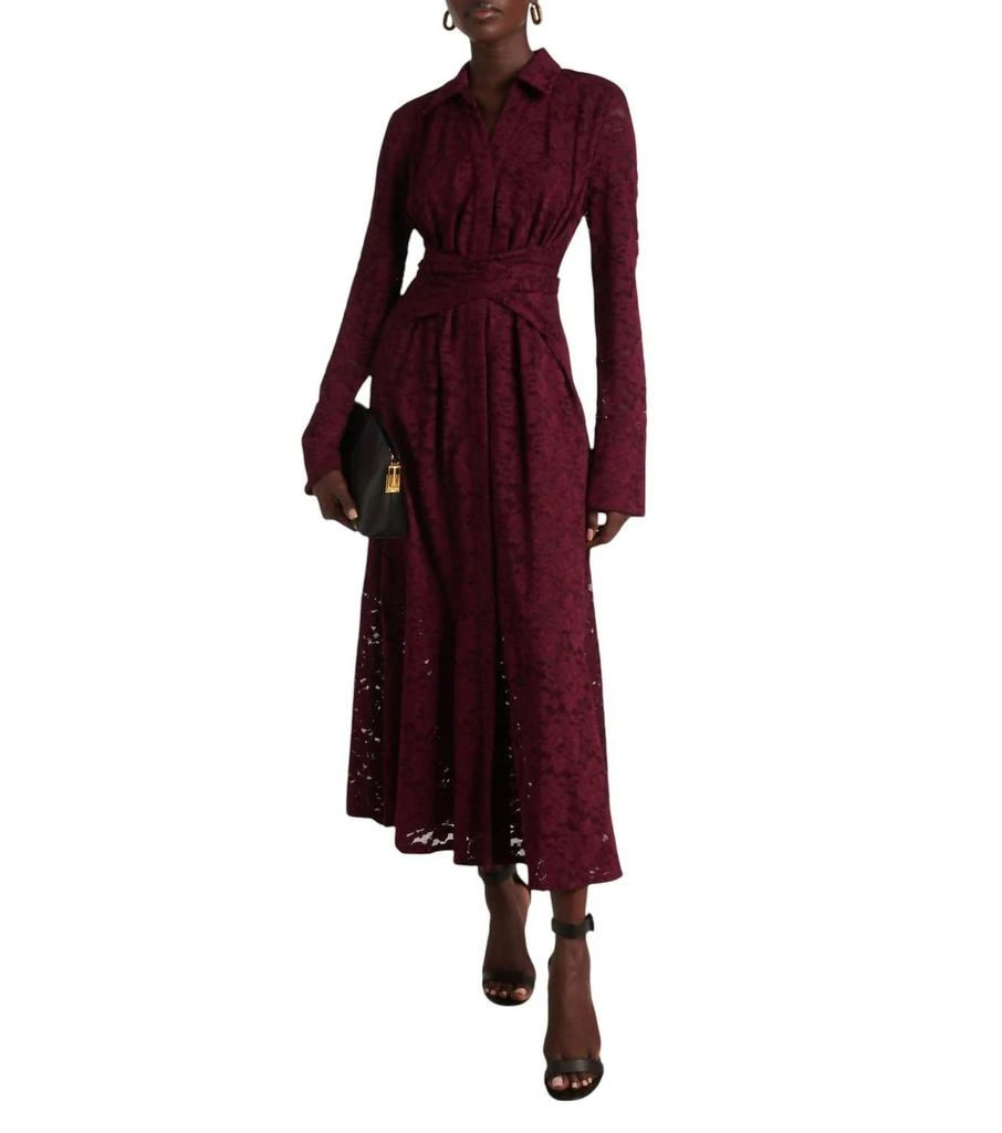 Diane von Furstenberg Regent Dress In Velvet Plum 1