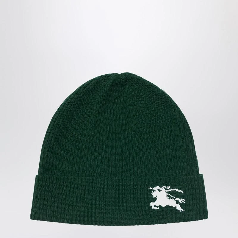 Burberry Dark green wool bonnet 1