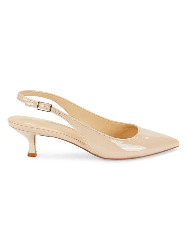 Marc Fisher Mllarysa Patent Leather Kitten Heel Pumps 1