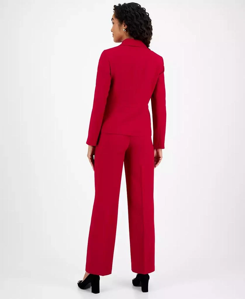 Le Suit Women's Seamed Peplum Pantsuit 2