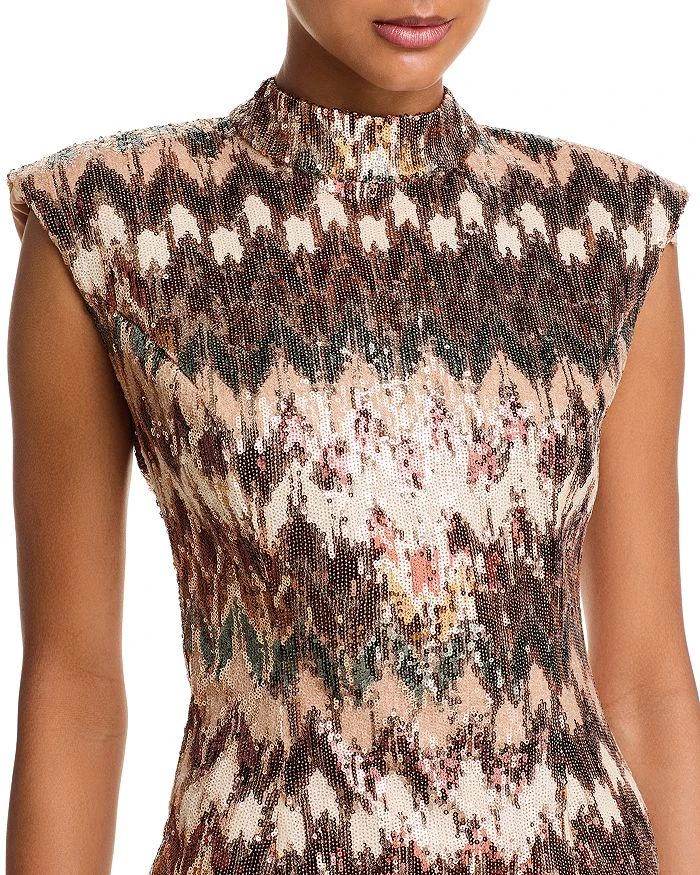 sequin mini dress one shoulder Edikted Women's One Shoulder Sequin Knit Mini Dress