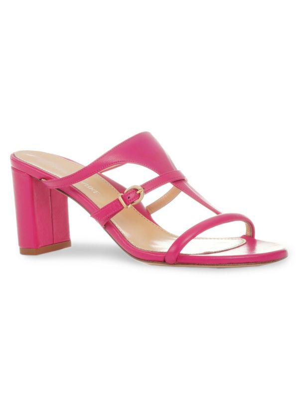 Marion Parke Strappy Leather Block Heel Sandals